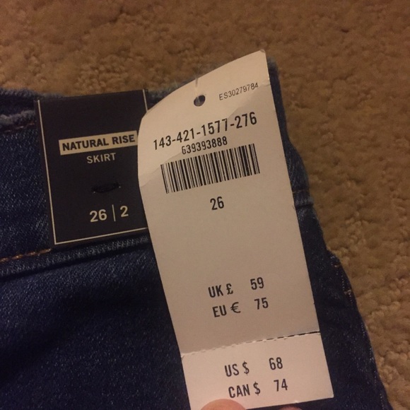 NWT Abercrombie & Fitch Denim Skirt - Picture 4 of 4